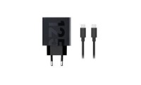 Motorola Φορτιστής GaN με Θύρα USB-C και Καλώδιο USB-C 125W Μαύρος (TurboPower Travel)