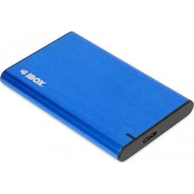 iBox HD-05 Θήκη για Σκληρό Δίσκο 2.5" SATA III με σύνδεση USB3.2 σε Μπλε χρώμα