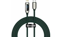 Baseus Display Braided USB-C to Lightning Cable 20W Πράσινο 2m