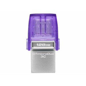 Kingston DataTraveler MicroDuo 3C 128GB USB 3.1 USB-A & USB-C purple/silver