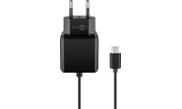 Goobay Φορτιστής με Ενσωματωμένο Καλώδιο USB-C 15W Μαύρος (45040)
