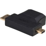 Akyga Μετατροπέας HDMI female σε micro HDMI / mini HDMI male (AK-AD-23)
