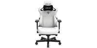 Anda Seat Kaiser 3 Large XL Καρέκλα Gaming Δερματίνης με Ρυθμιζόμενα Μπράτσα Cloudy White