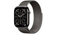 Apple Watch Series 11 Cellular Titanium 46mm Αδιάβροχο με eSIM και Παλμογράφο (Slate Titanium Case with Slate Milanese Loop - S/M)