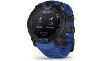 Garmin Instinct 3 AMOLED Aluminium 45mm Αδιάβροχο Smartwatch με Παλμογράφο Black/Bolt Blue Band