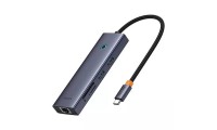 Baseus UltraJoy 7in1 USB-C Docking Station με HDMI 4K PD Ethernet Γκρι