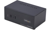StarTech 2-Port Dual-Monitor DisplayPort and HDMI KVM Switch, 4K 60Hz