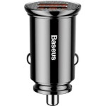 Baseus Φορτιστής Αυτοκινήτου 30W 5A Γρήγορης Φόρτισης με Θύρες: 2xUSB Μαύρος