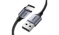 Ugreen USB 2.0 Cable USB-C male - USB-A male 60W Γκρι 1m