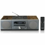 Lenco Ηχοσύστημα 2.0 MC-175 40W με CD Player και Bluetooth Ασημί