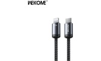 WK Wdc-33 Braided USB-C to Lightning Cable 35W Μαύρο 1m