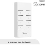 Sonoff RM433-R2 Εξωτερικός Διακόπτης Τοίχου Εντολών Μονός με Πλαίσιο Λευκός
