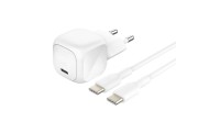 Belkin Φορτιστής με Θύρα USB-C και Καλώδιο USB-C - USB-C 20W Power Delivery Λευκός (BOOST Charge)