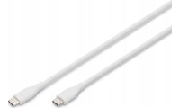 Digitus USB 2.0 Cable USB-C male - USB-C male 60W Λευκό 2m