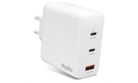 Aqiila Φορτιστής Χωρίς Καλώδιο GaN με Θύρα USB-A και 2 Θύρες USB-C 120W Power Delivery Λευκός (Chargebird W4)
