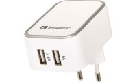 Sandberg 2x USB Wall Adapter Μαύρο (440-57)