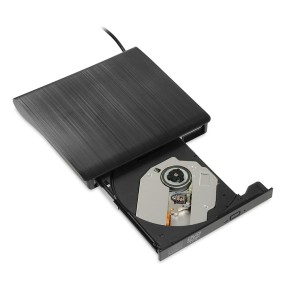 iBox Εξωτερικός Οδηγός Εγγραφής/Ανάγνωσης DVD/CD για Desktop / Laptop Μαύρο