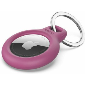 Belkin Secure Holder Keyring Θήκη Μπρελόκ Σιλικόνης για AirTag σε Ροζ χρώμα