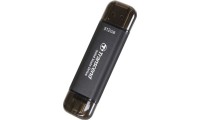 Transcend ESD310C 512GB USB 3.2 SSD Stick με σύνδεση USB-C &amp; USB-A Μαύρο