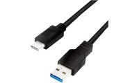LogiLink USB 3.2 Cable USB-C male - USB-A male Μαύρο 0.5m