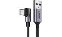 Ugreen US284 Braided USB 2.0 Cable USB-C male - USB-A male 18W Μαύρο 3m