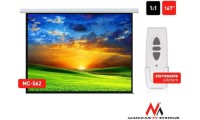 Maclean Energy Ηλεκτρική Οθόνη Προβολής Projector Τοίχου με Λόγο Εικόνας 1:1 110x145cm / 167"