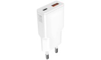 4Smarts Φορτιστής Χωρίς Καλώδιο GaN με Θύρα USB-A και Θύρα USB-C 20W Λευκός (541122)
