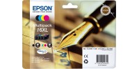 Epson 16XL Πακέτο 4 Μελανιών Εκτυπωτή InkJet Κίτρινο / Κυανό / Ματζέντα / Μαύρο (C13T16364010 C13T16364012)