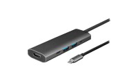 Chieftec USB-C Docking Station με HDMI 4K PD Γκρι (DSC-502)