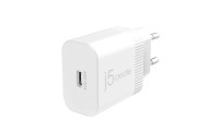 J5 Create Φορτιστής Χωρίς Καλώδιο με Θύρα USB-C 20W Power Delivery Λευκός (JUP1420-EN)