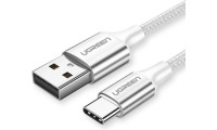 Ugreen US288 Braided USB 2.0 Cable USB-C male - USB-A male Γκρι 1m