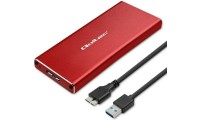 Qoltec Θήκη για Σκληρό Δίσκο M.2 SATA III με σύνδεση USB 3.0 σε Κόκκινο χρώμα