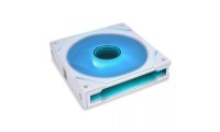Lian Li UNI Fan SL-Infinity Case Fan 120mm με ARGB Φωτισμό και Σύνδεση 3-Pin / 4-Pin PWM Λευκό
