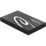 DeLock External Enclosure for HDD/SSD 2.5″ Black