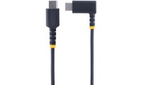 StarTech Angle (90°) USB 2.0 Cable USB-C male - USB-C male 60W Μαύρο 0.15m