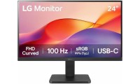 LG 24U421A-B VA HDR Curved Monitor 24" FHD 1920x1080 με Χρόνο Απόκρισης 5ms GTG