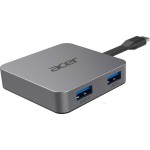 Acer 4in1 USB-C Docking Station με HDMI 4K PD Γκρι