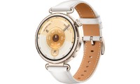 Huawei Watch GT 6 Stainless Steel 41mm Αδιάβροχο με Παλμογράφο White Leather