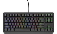 Genesis Thor 230 TKL Gaming Μηχανικό Πληκτρολόγιο Tenkeyless με Outemu Red διακόπτες και RGB φωτισμό (Αγγλικό US) Κόκκινο