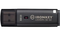 Kingston IronKey Locker+ 50 G2 32GB USB 3.2 Stick Μαύρο