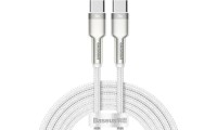 Baseus Cafule Metal Braided USB 2.0 Cable USB-C male - USB-C male 100W Λευκό 2m