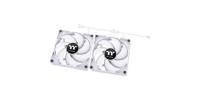 Thermaltake CT140 Case Fan με Λευκό Φωτισμό και Σύνδεση 4-Pin PWM 2τμχ Λευκό