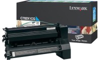 Lexmark C782X1CG Γνήσιο Toner Laser Εκτυπωτή Κυανό 15000 Σελίδων