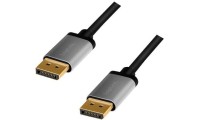 LogiLink Cable DisplayPort male - DisplayPort male 1m Μαύρο