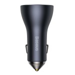 Baseus Φορτιστής Αυτοκινήτου Γκρι Golden Contactor Pro με Θύρες: 1xUSB 2xType-C