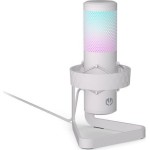 Endorfy Πυκνωτικό Μικρόφωνο USB Axis Επιτραπέζιο Φωνής σε Λευκό Χρώμα