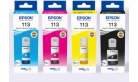 Epson 113 EcoTank 4 Colour Multipack Γνήσιο Πακέτο 4 Μελανιών Εκτυπωτή InkJet