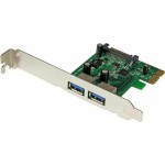 StarTech 2 Port PCI Express (PCIe) SuperSpeed USB 3.0 Card Adapter with UASP - SATA Power