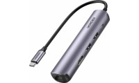 Ugreen USB-C Docking Station με HDMI 4K PD Ethernet Γκρι