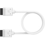 Corsair iCUE LINK Cable, 1x 600mm with Straight connectors Λευκό